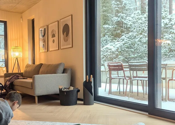 빌라 Waldvilla Mit Tiny House Im Kuestenwald 루브민